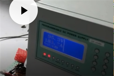 电压95V 电流180A测试视频